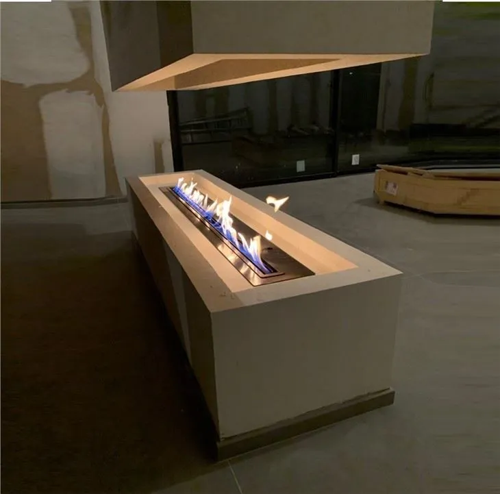 Quemador integrado para chimenea de bioetanol Quemador lineal insertable