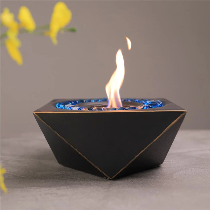 Chimenea de mesa de cemento bioetanol